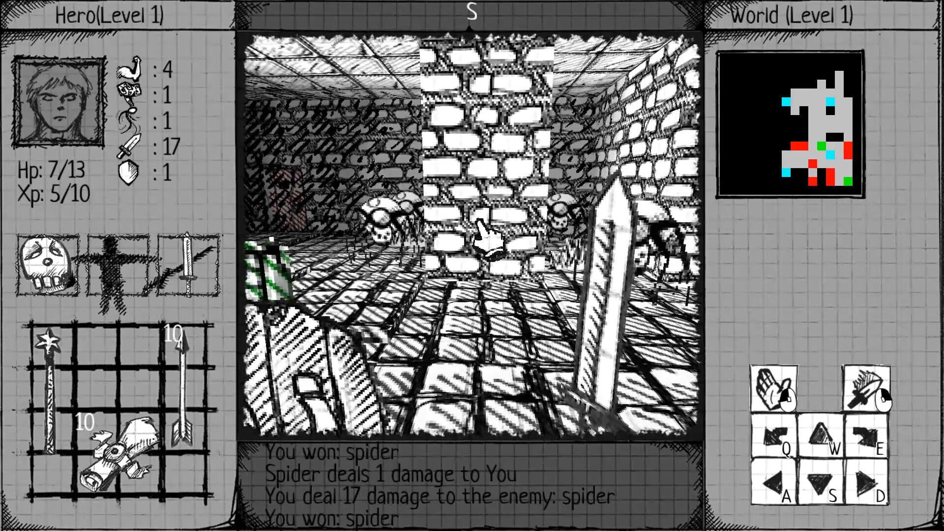 Drawngeon: Dungeons of Ink and Paper screenshot 1