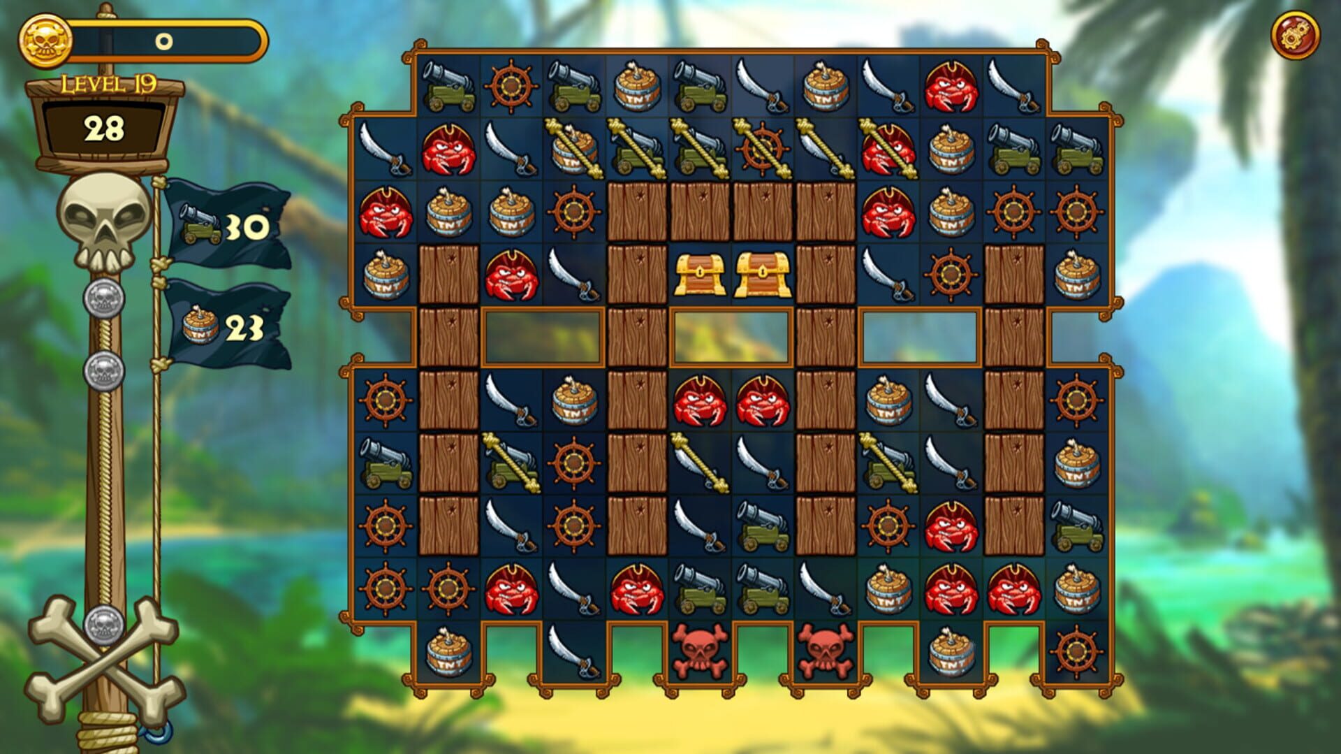 Match Three Pirates! Heir to Davy Jones screenshot 1