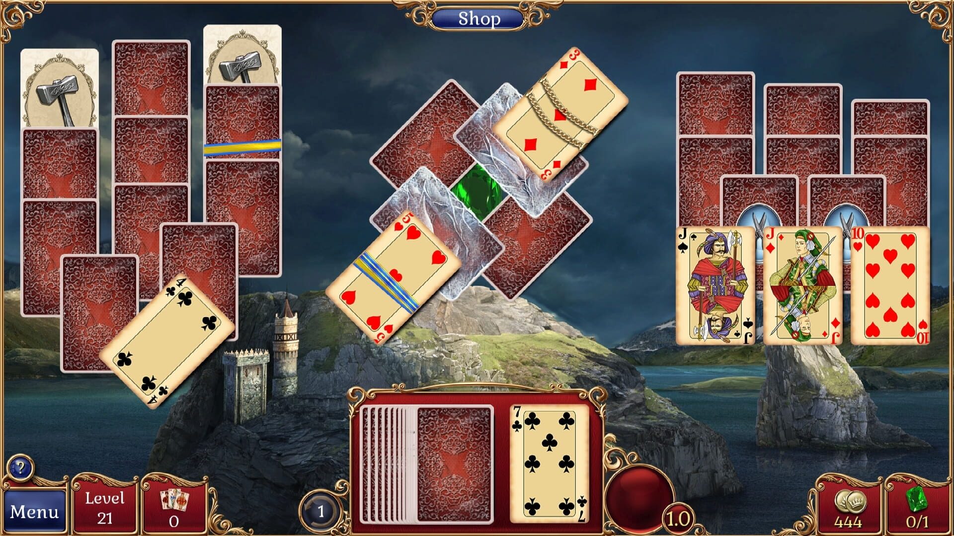 Jewel Match Solitaire 2: Collector's Edition screenshot 1