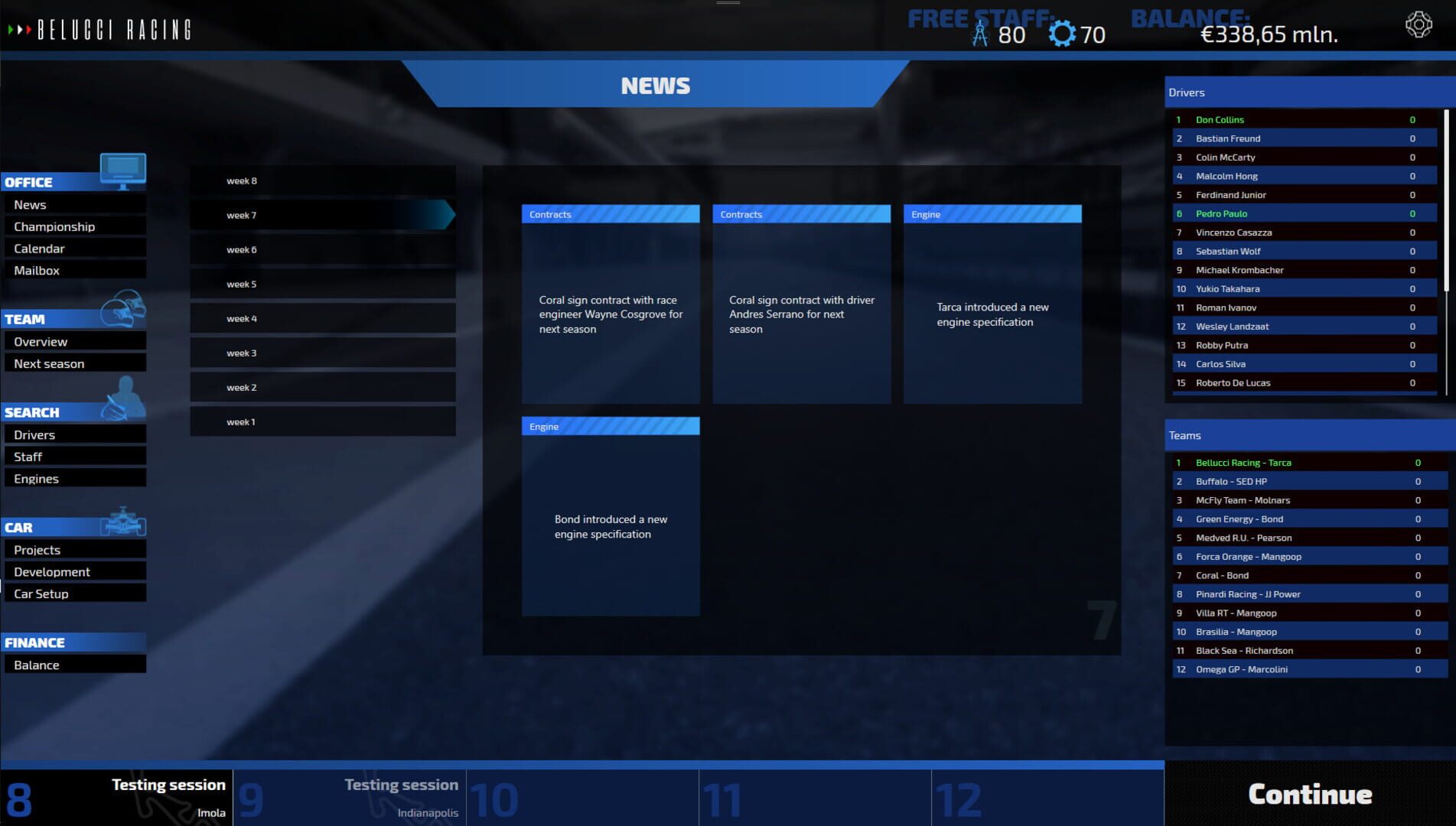 Open Wheel Manager screenshot 1