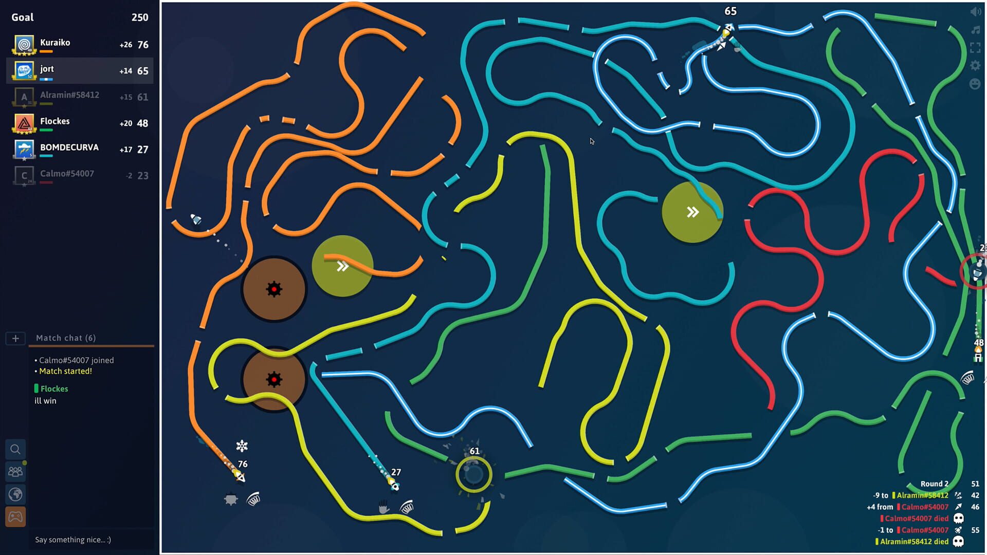 Curve Fever screenshot 1