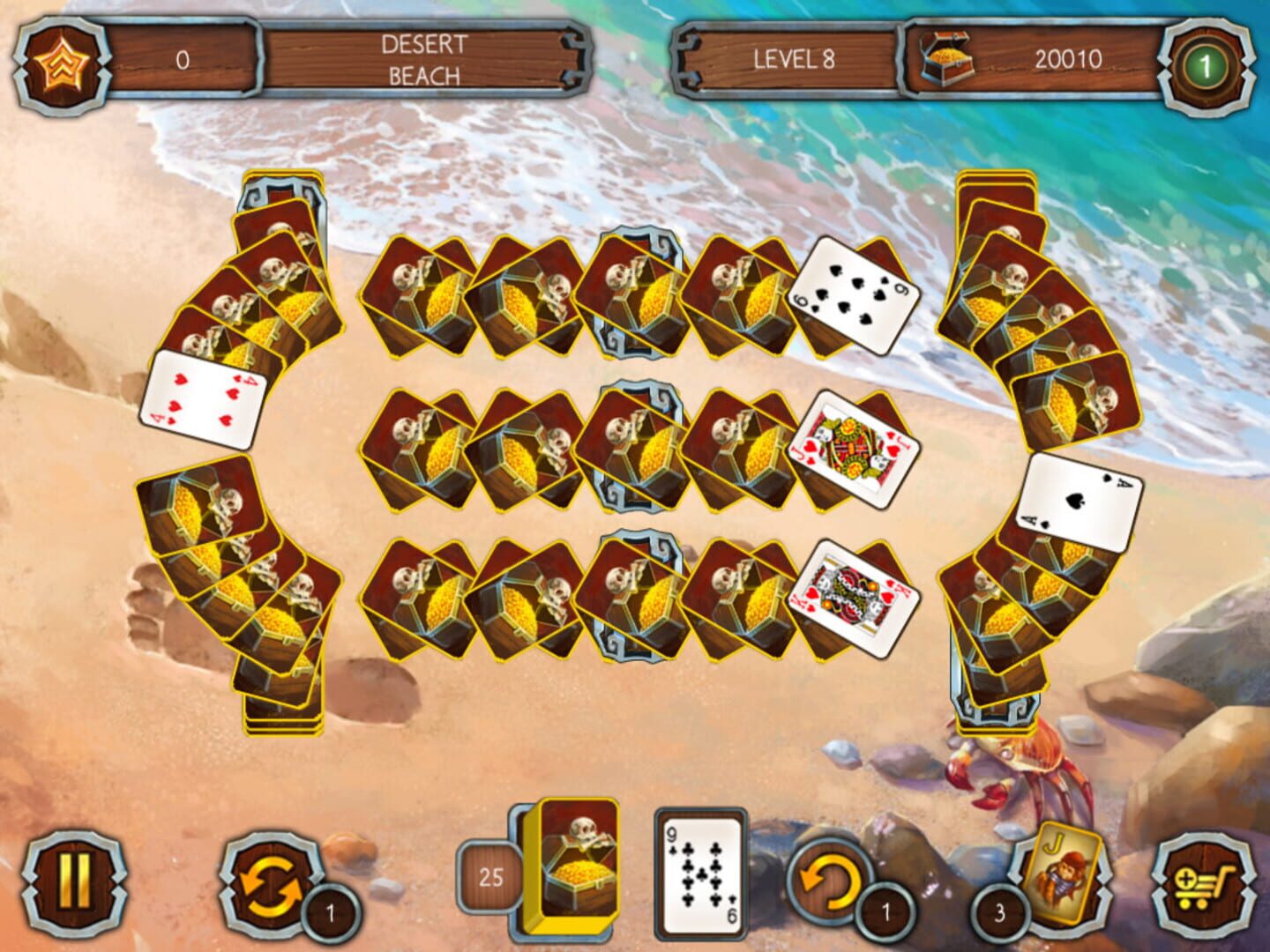 Solitaire Legend of the Pirates screenshot 1