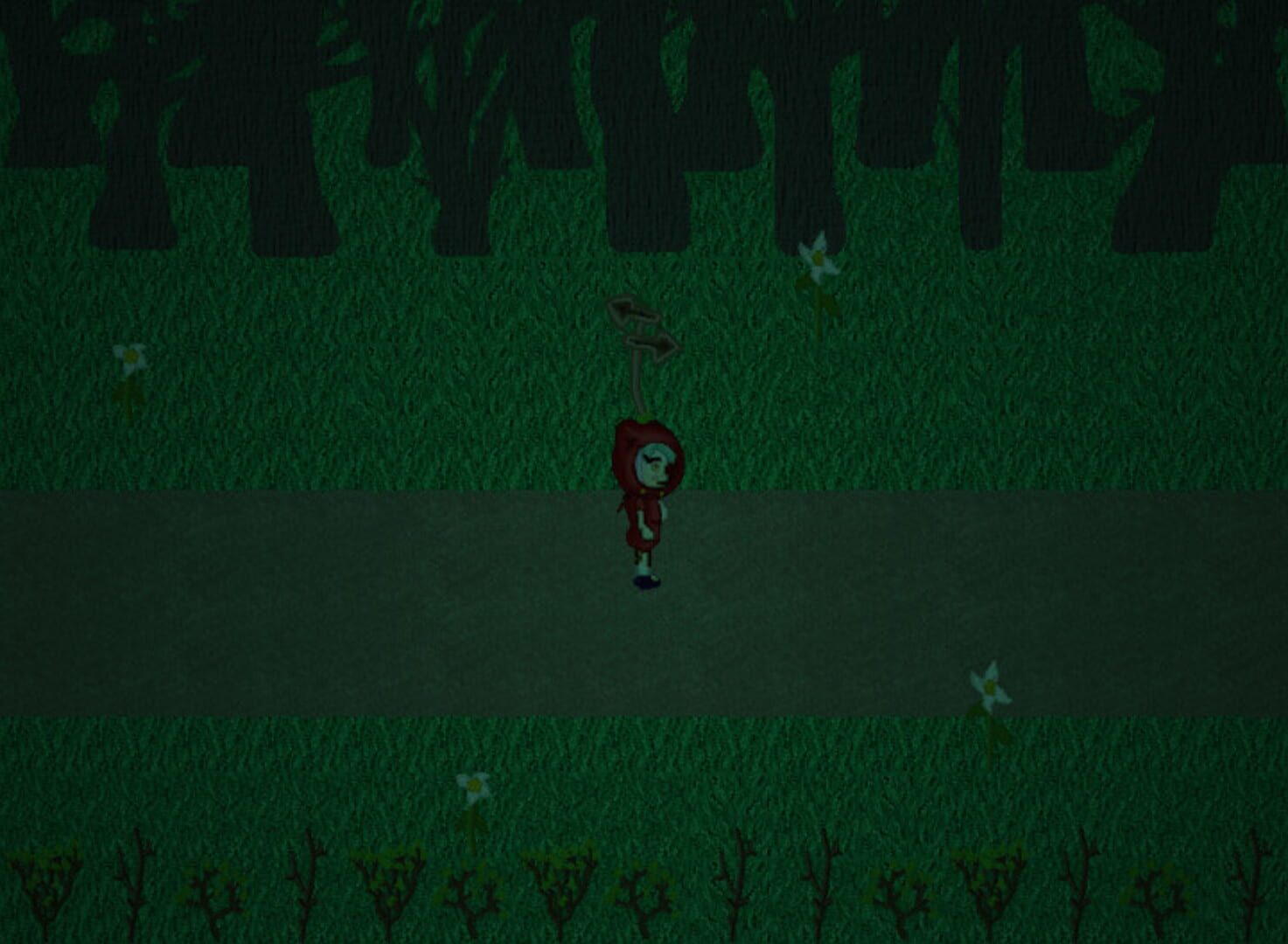 The Miserable Crimson Hooded Girl screenshot 1