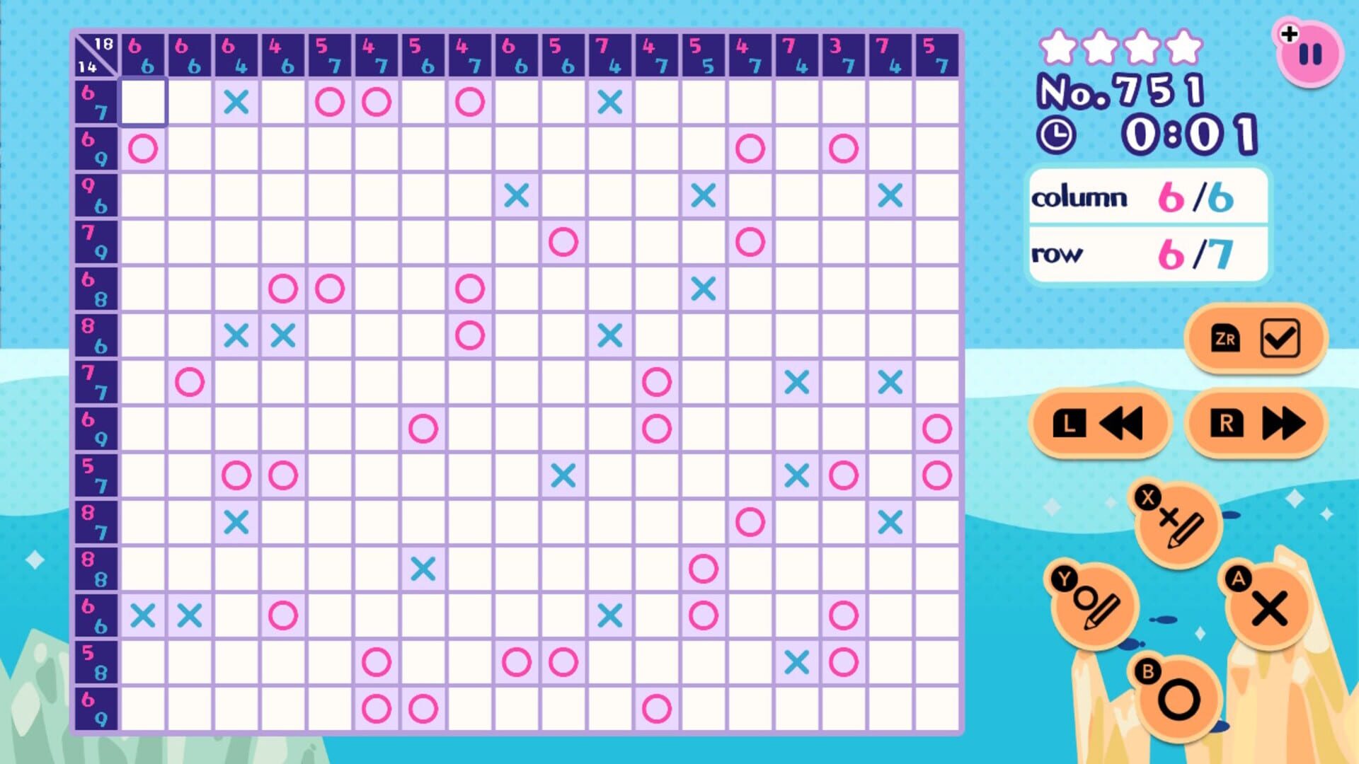 OX Logic Puzzle 1000! screenshot 1