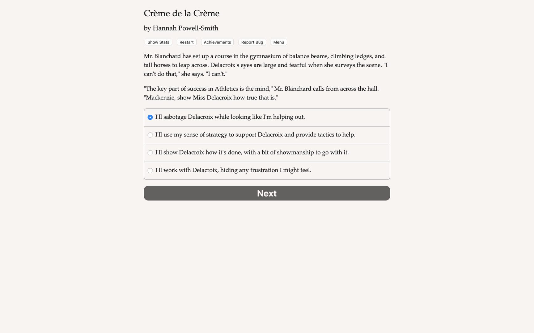 Creme de la Creme screenshot 1