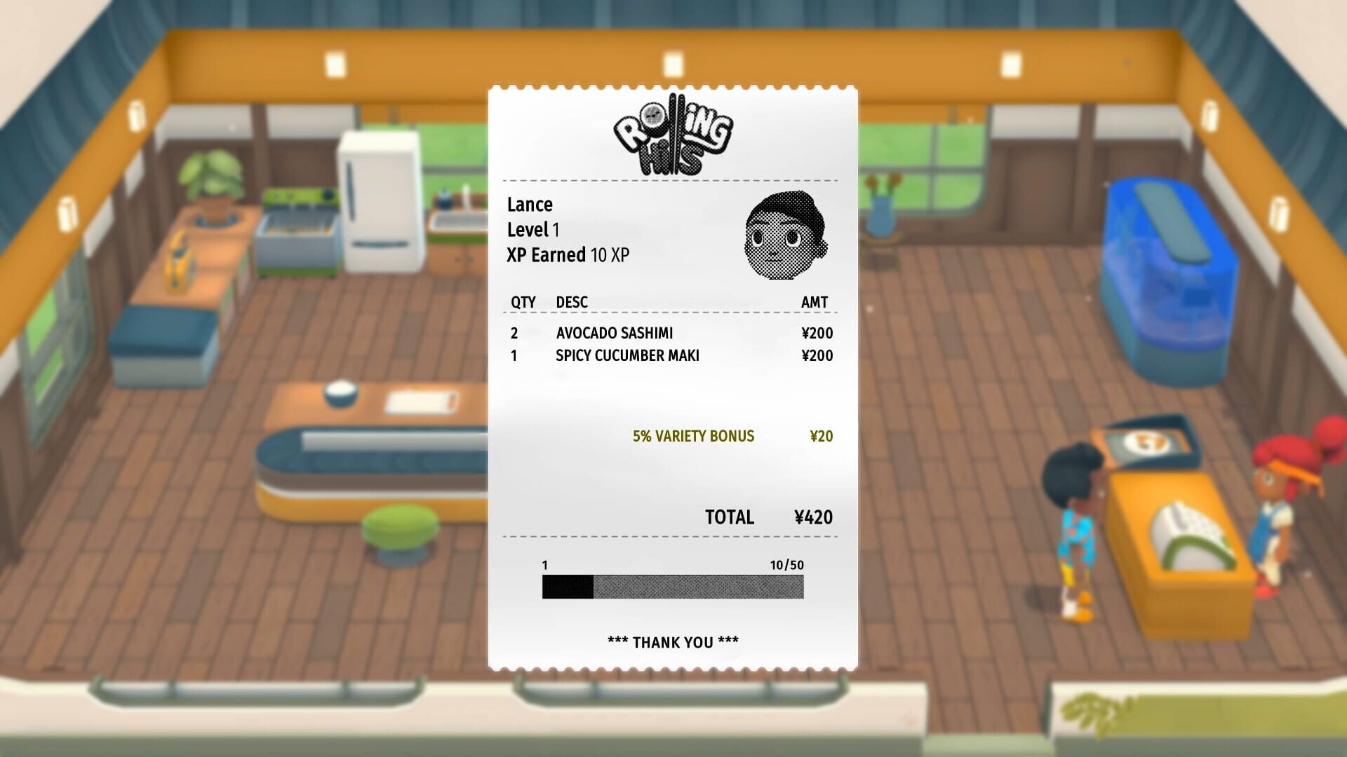 Rolling Hills: Make Sushi, Make Friends screenshot 1