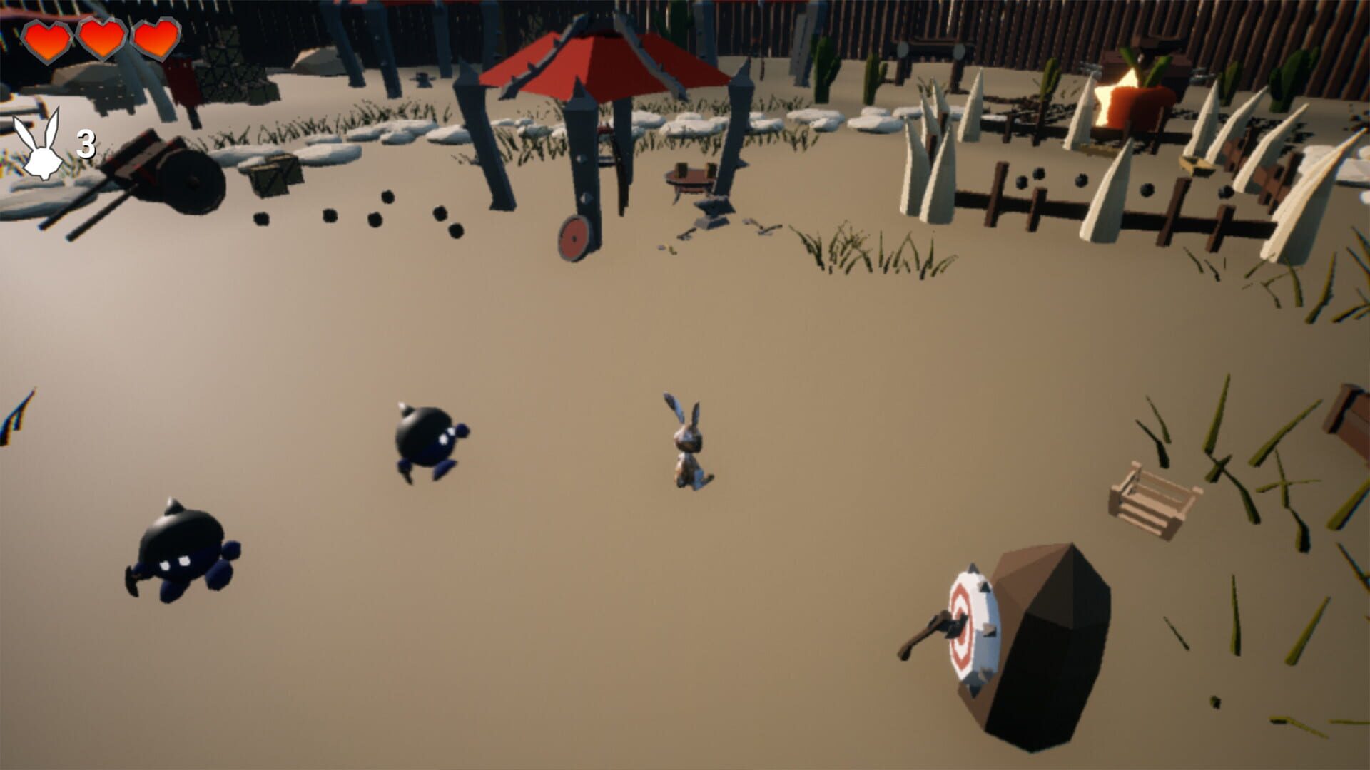 Angry Bunny 2: Lost hole screenshot 1