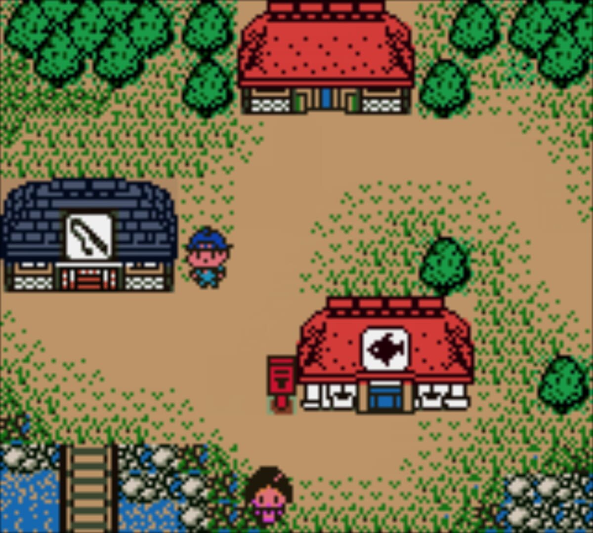 Legend of the River King GBC screenshot 1