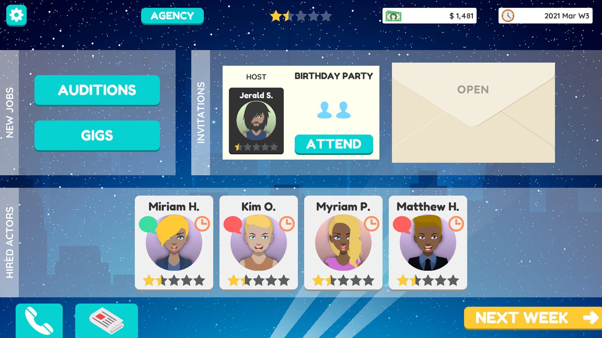 Actor Tycoon 2 screenshot 1