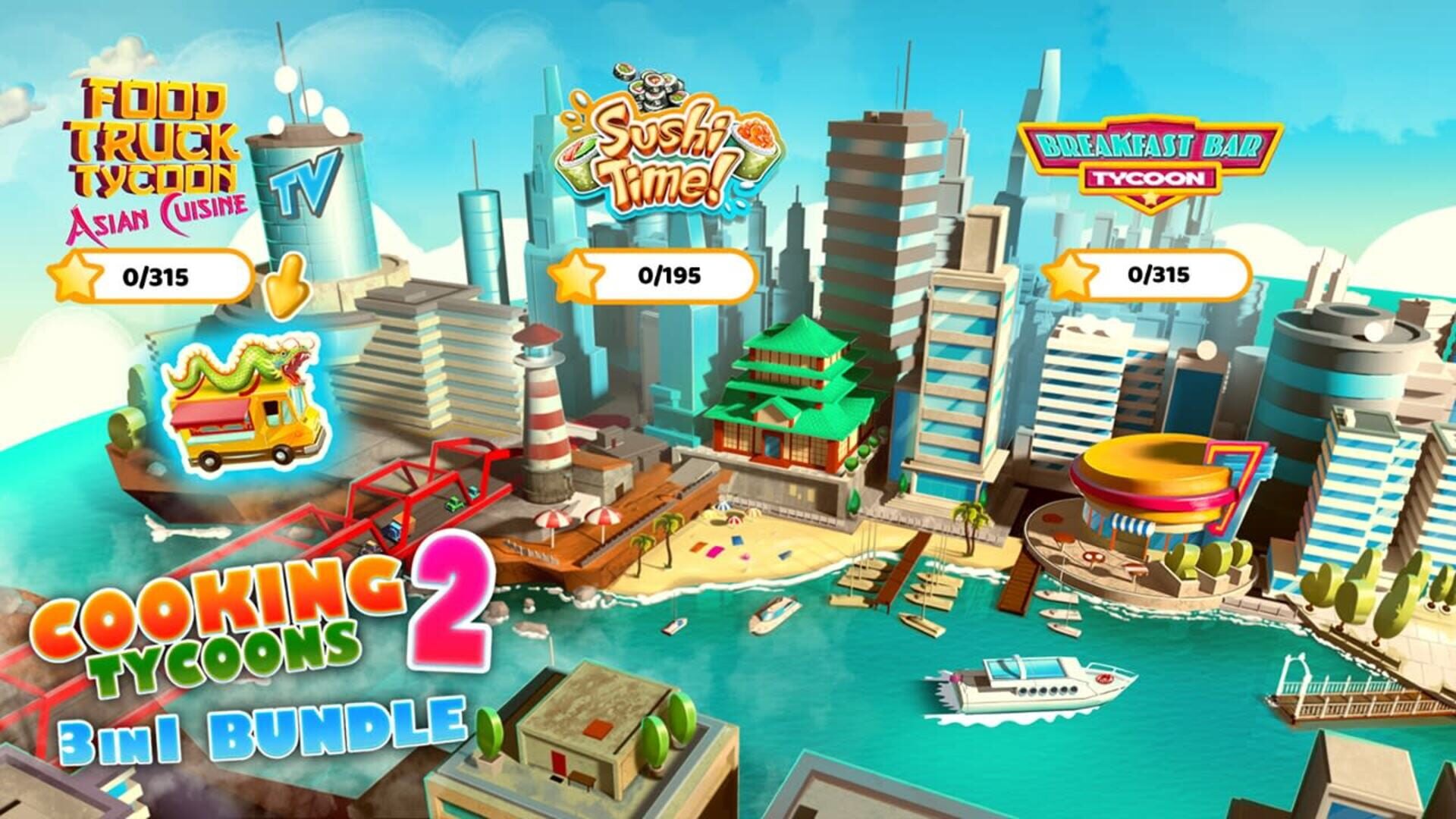 Cooking Tycoons 2: 3 in 1 Bundle screenshot 1