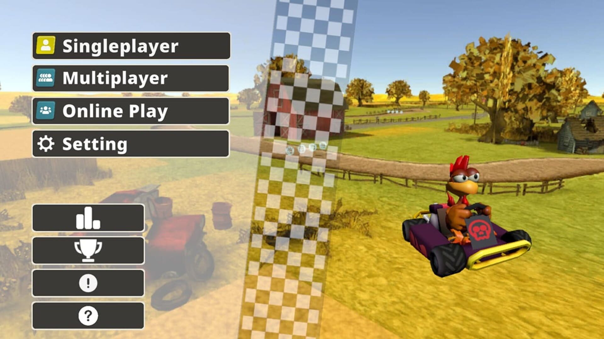 Crazy Chicken Kart 2 screenshot 1