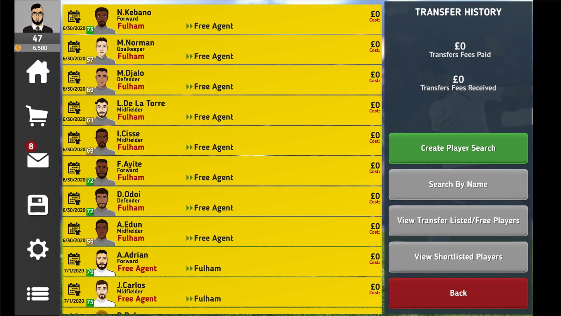 Club Soccer Director 2021 screenshot 1
