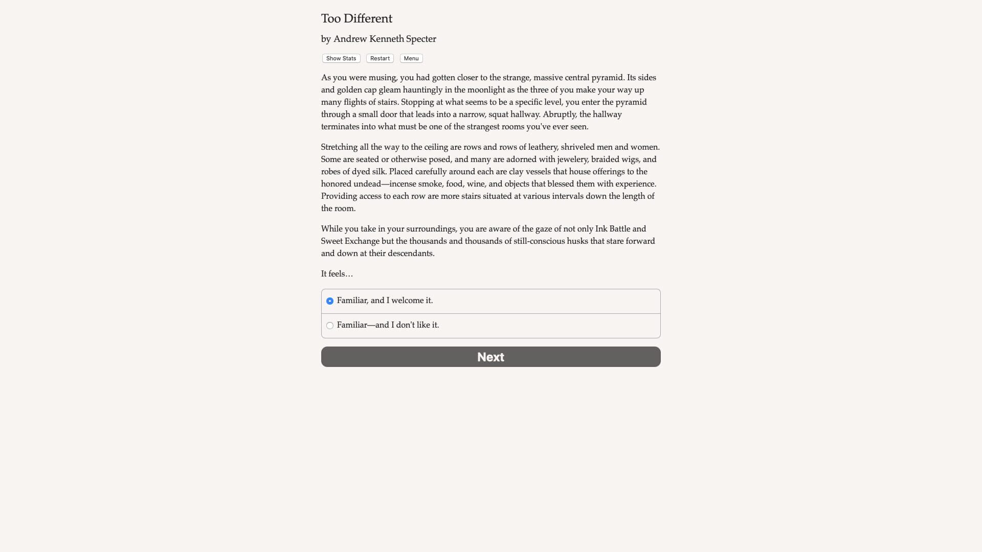 Too Different screenshot 1