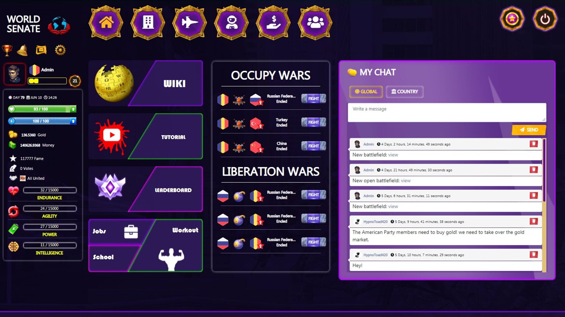 World Senate Game - Free Online Multiplayer Game screenshot 1