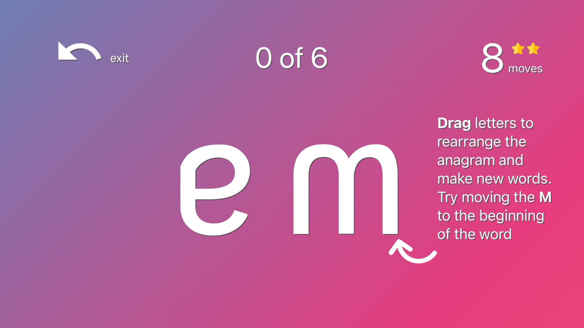 Anagraphs: An Anagram Game With a Twist screenshot 1