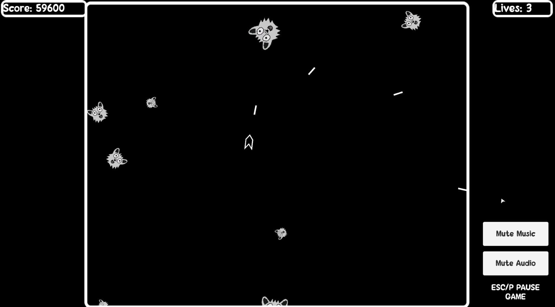 Endless Furry Asteroids screenshot 1