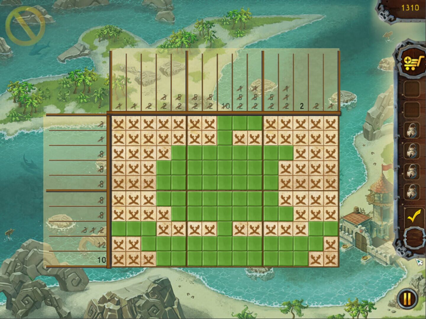 Fill & Cross: Pirate Riddles screenshot 1
