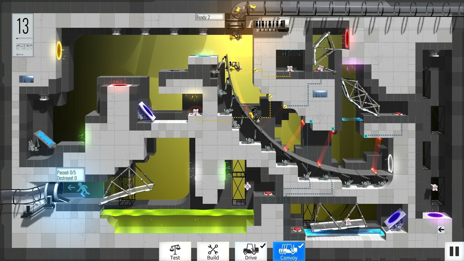 Bridge Constructor Portal: Portal Proficiency screenshot 1