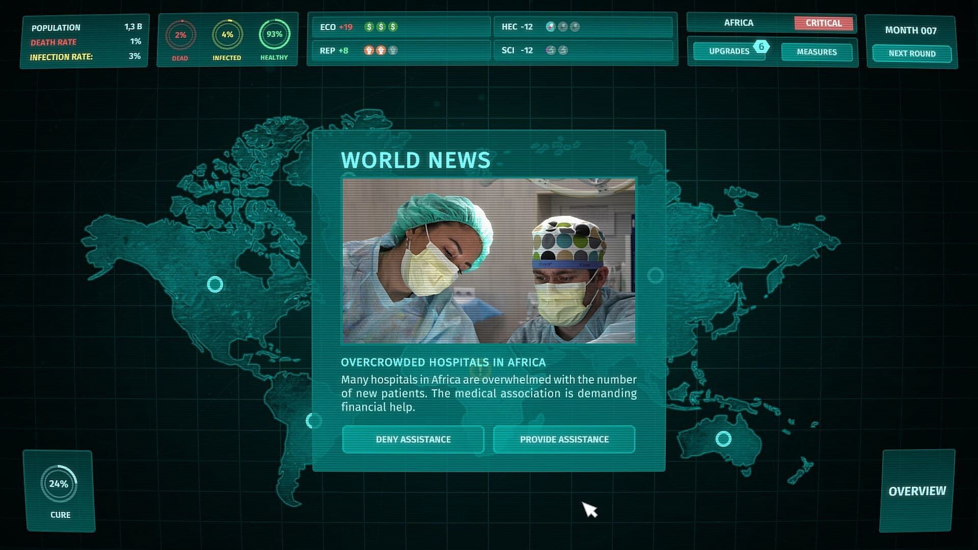 Corona Simulator screenshot 1