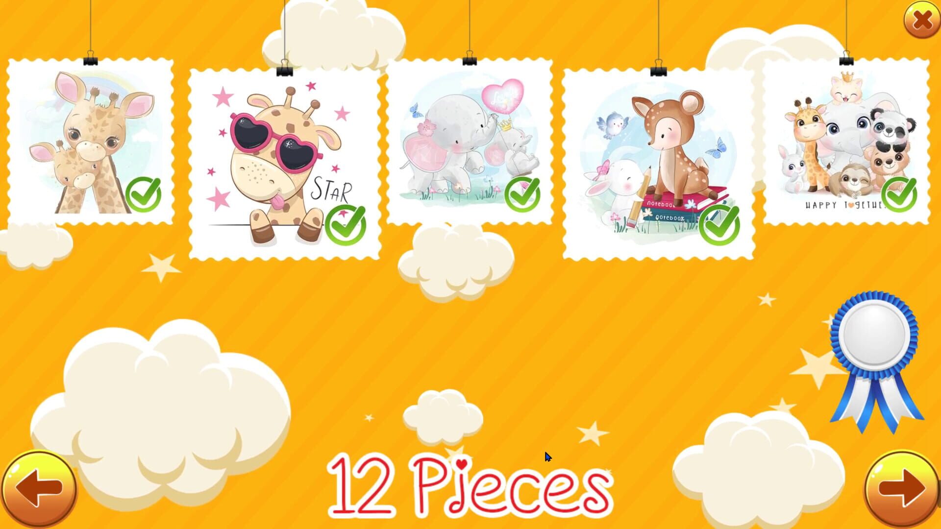 Cute animal jigsaw puzzle screenshot 1