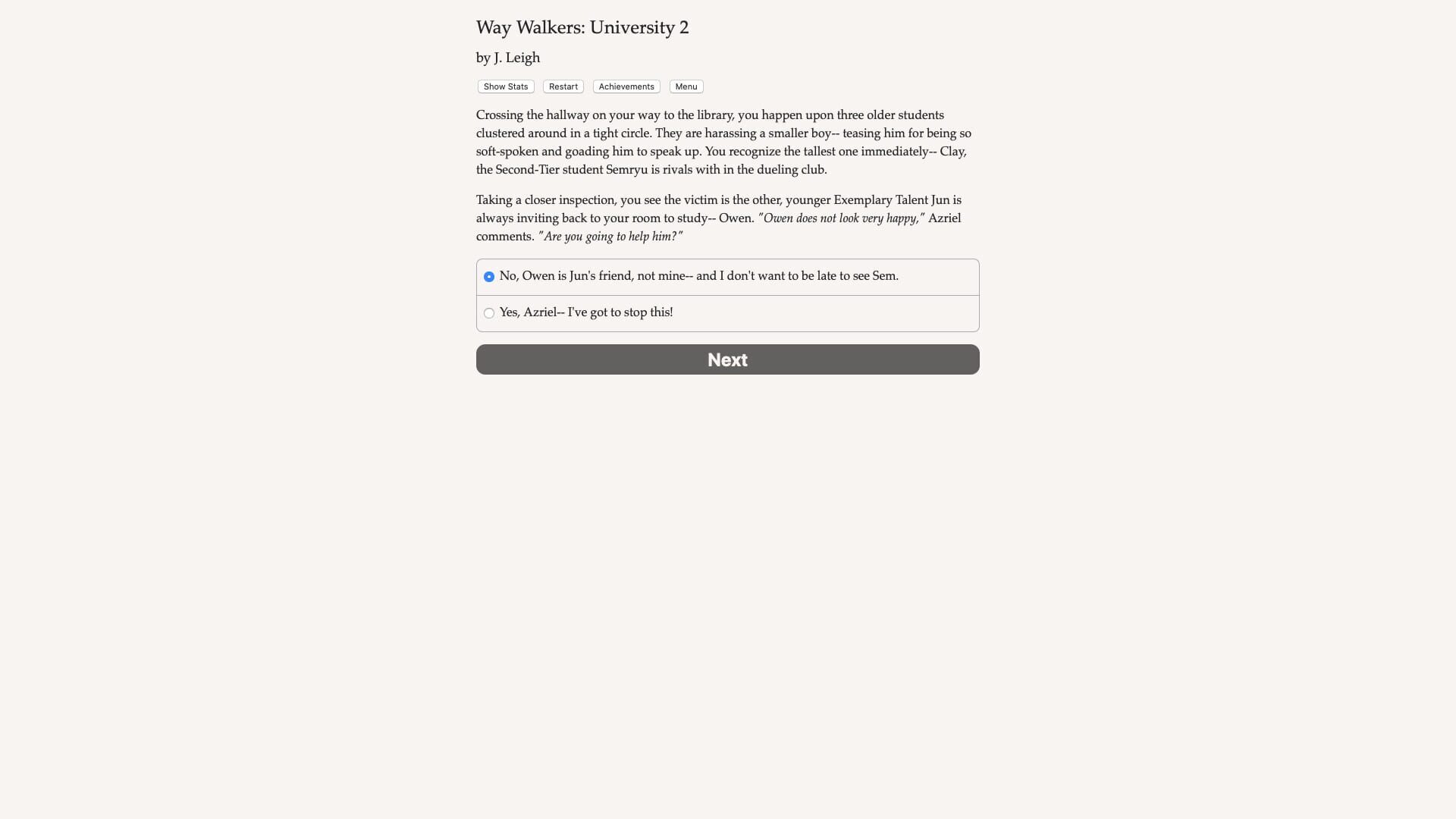 Way Walkers: University 2 screenshot 1