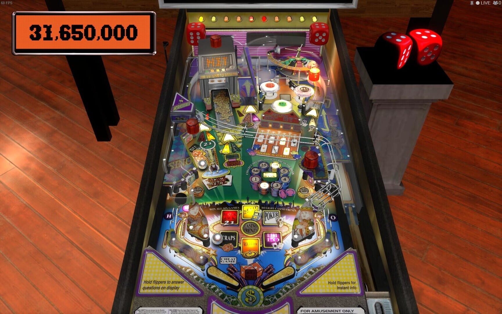 Stern Pinball Arcade: High Roller Casino screenshot 1