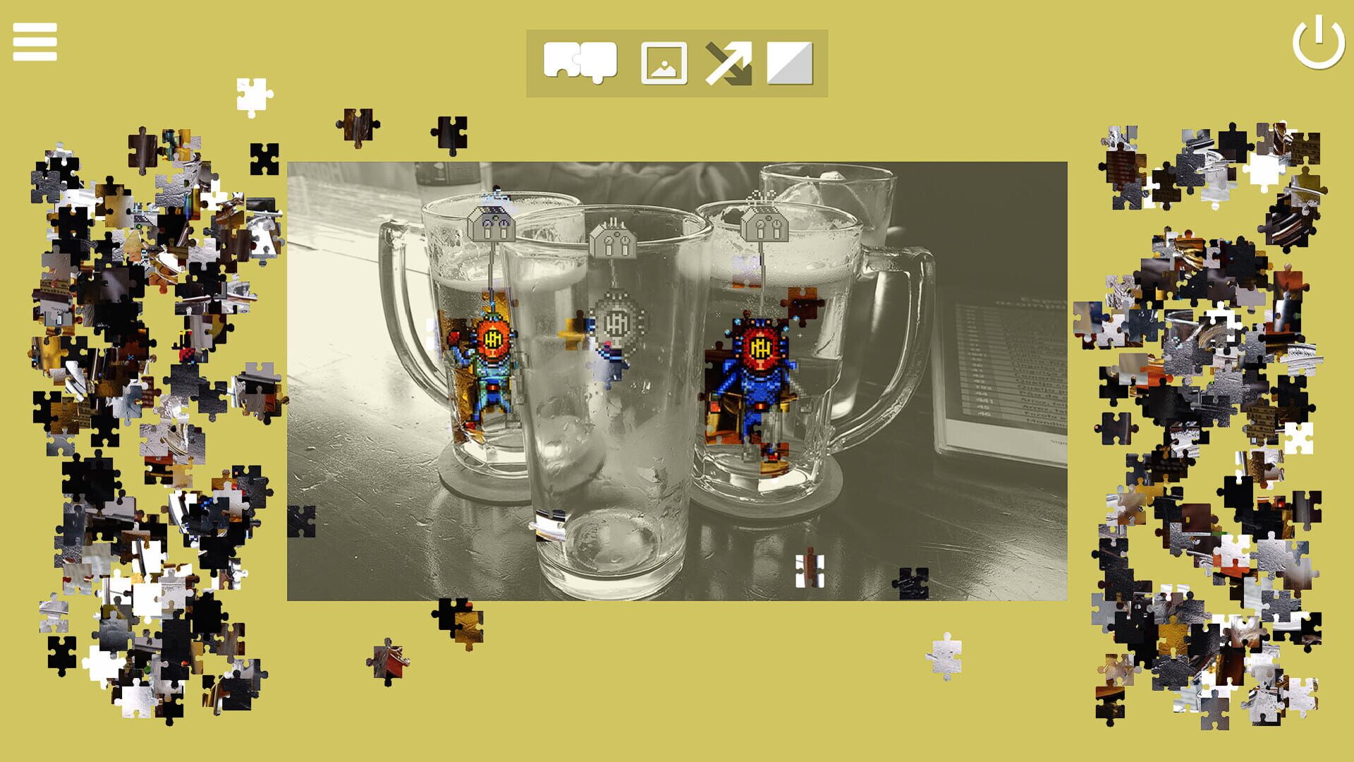 Invisible Services: Pixel Art Jigsaw Puzzle screenshot 1