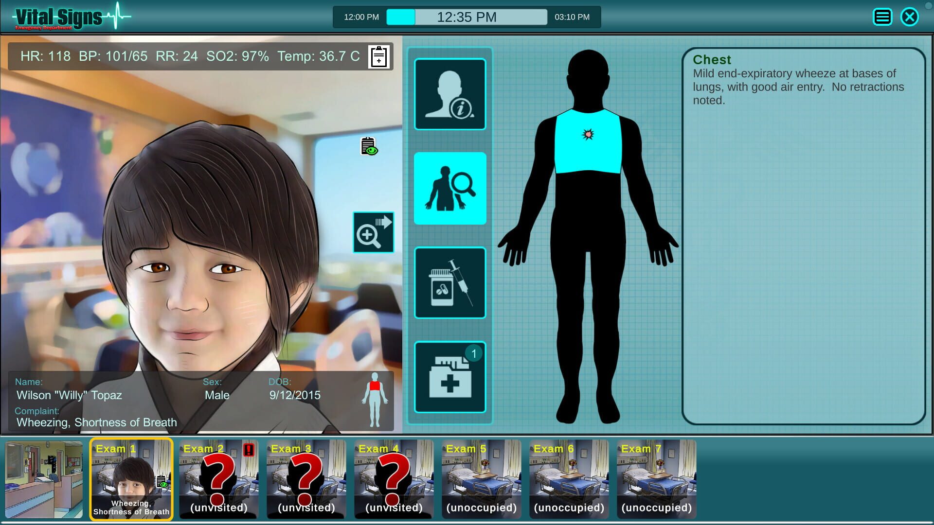 Vital Signs: Emergency Department screenshot 1