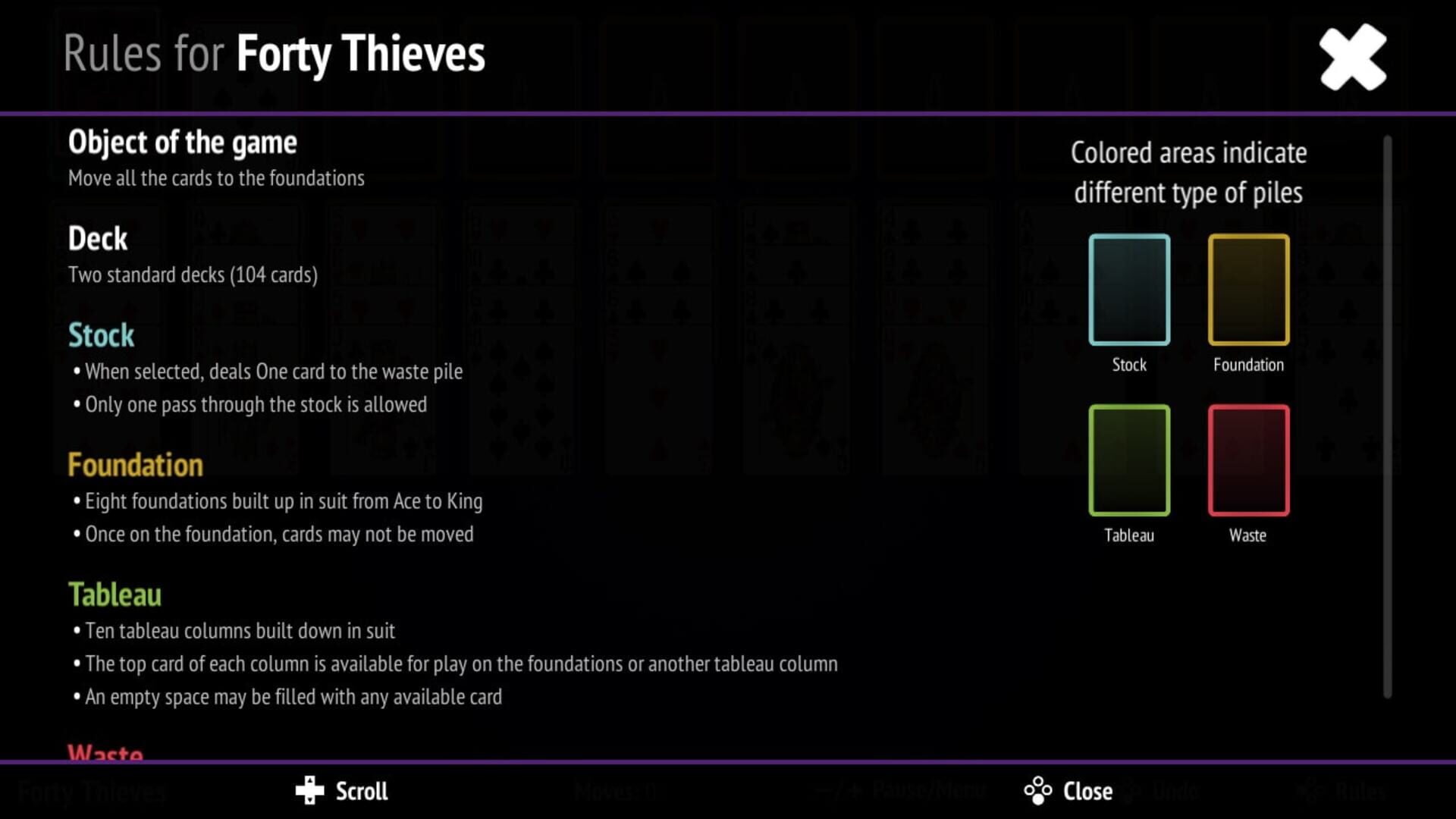Forty Thieves Solitaire Collection screenshot 1