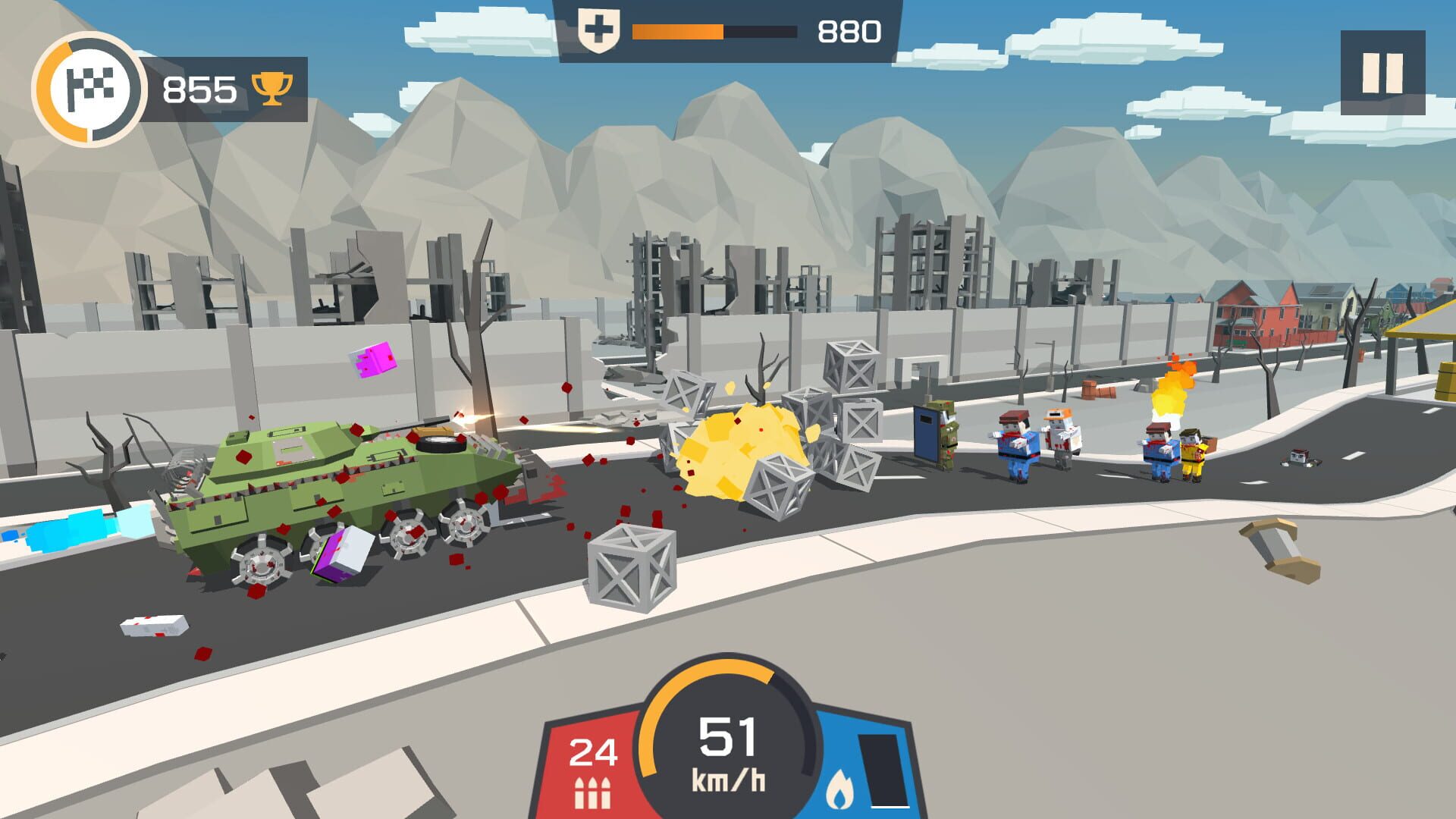Zombie Derby: Pixel Survival screenshot 1