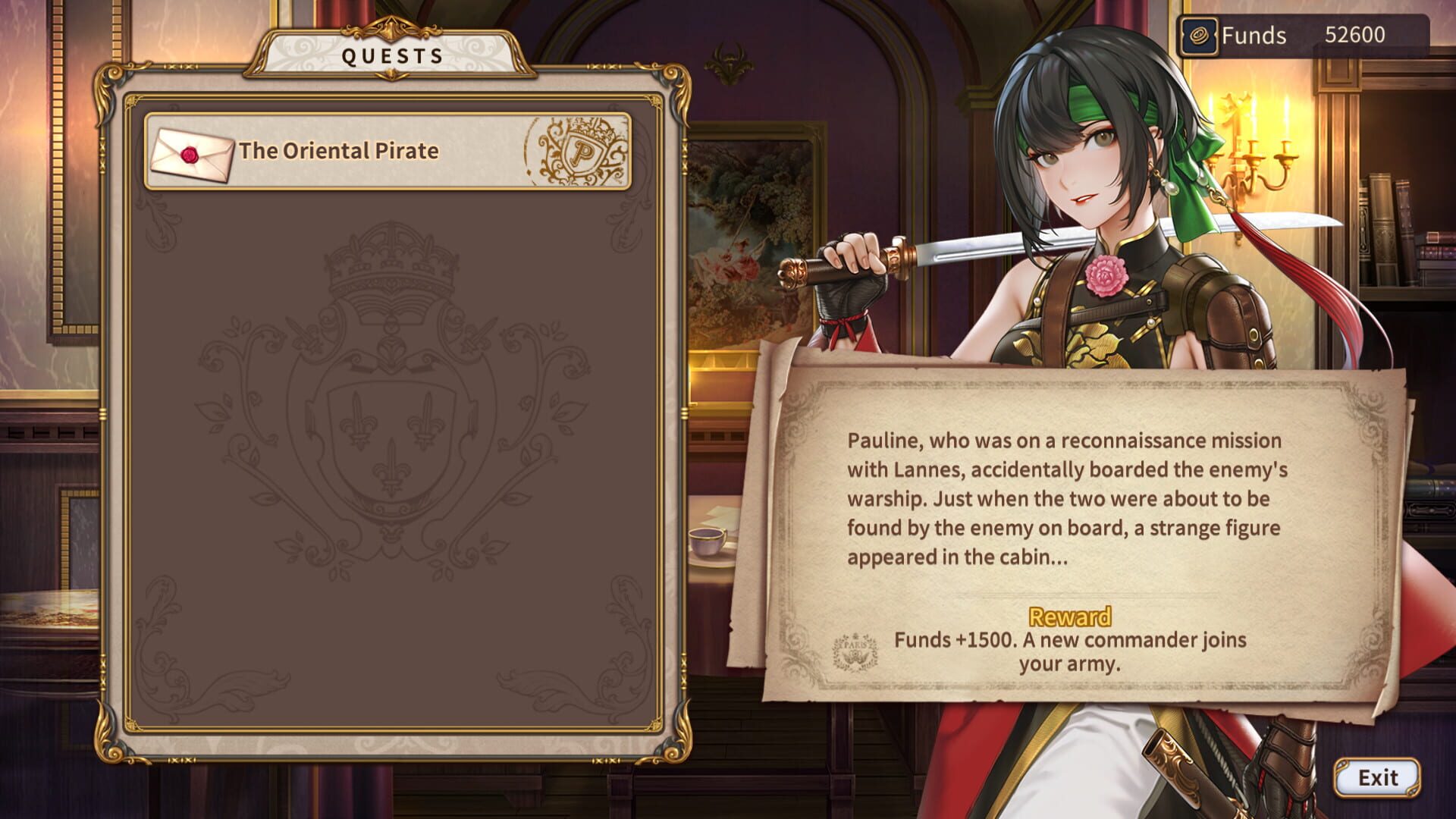 Banner of the Maid: The Oriental Pirate screenshot 1