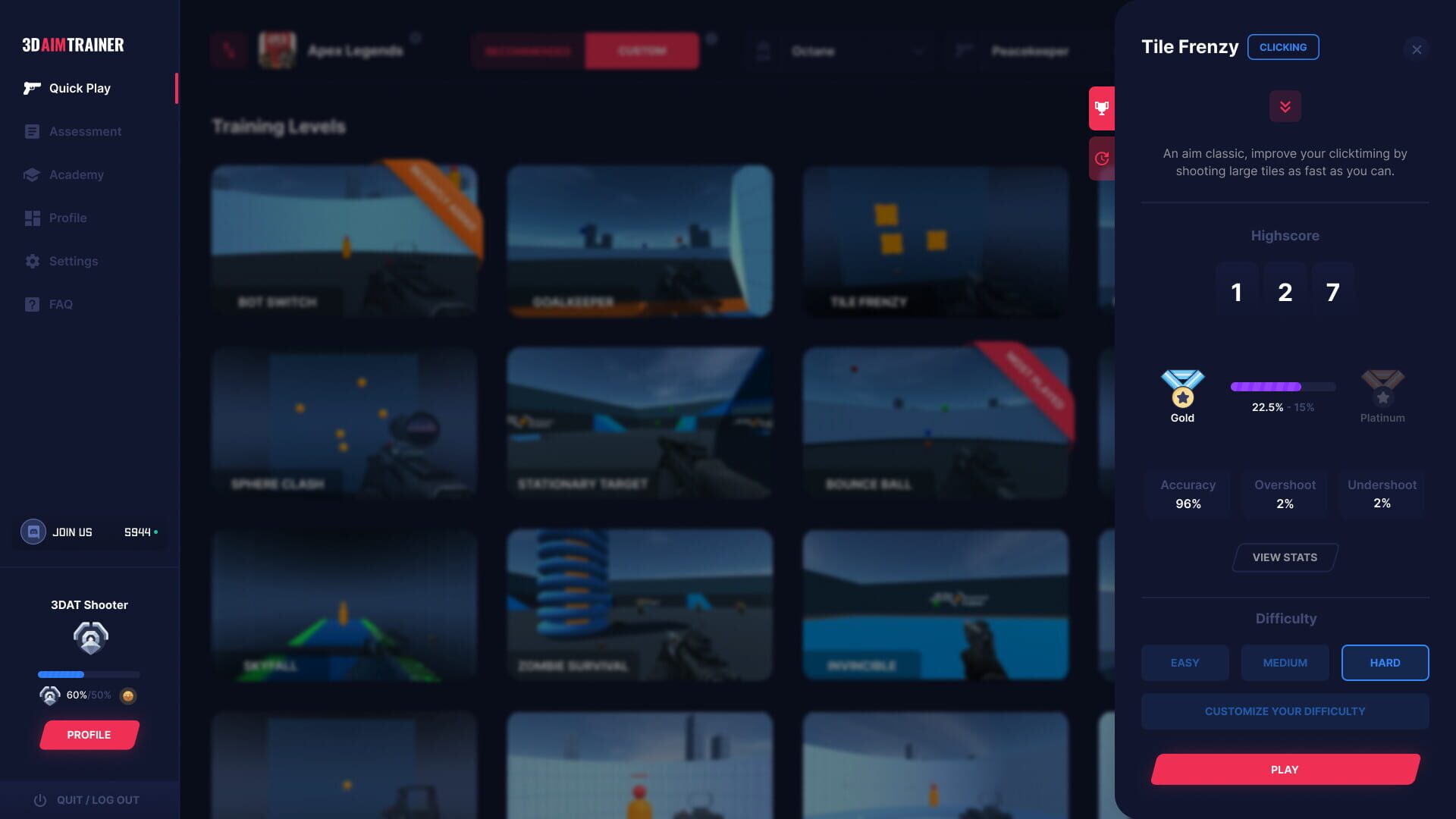 3D Aim Trainer screenshot 1