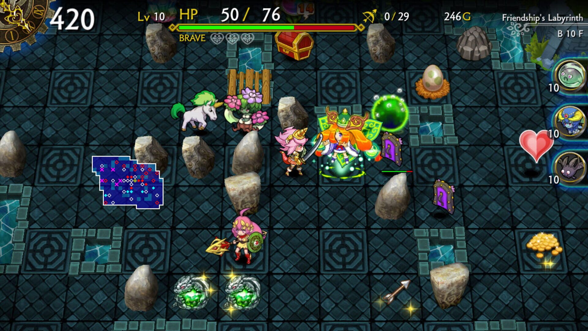 Dragon Fang Z: The Rose & Dungeon of Time - Extra Dungeon: Friendship's Labyrinth screenshot 1