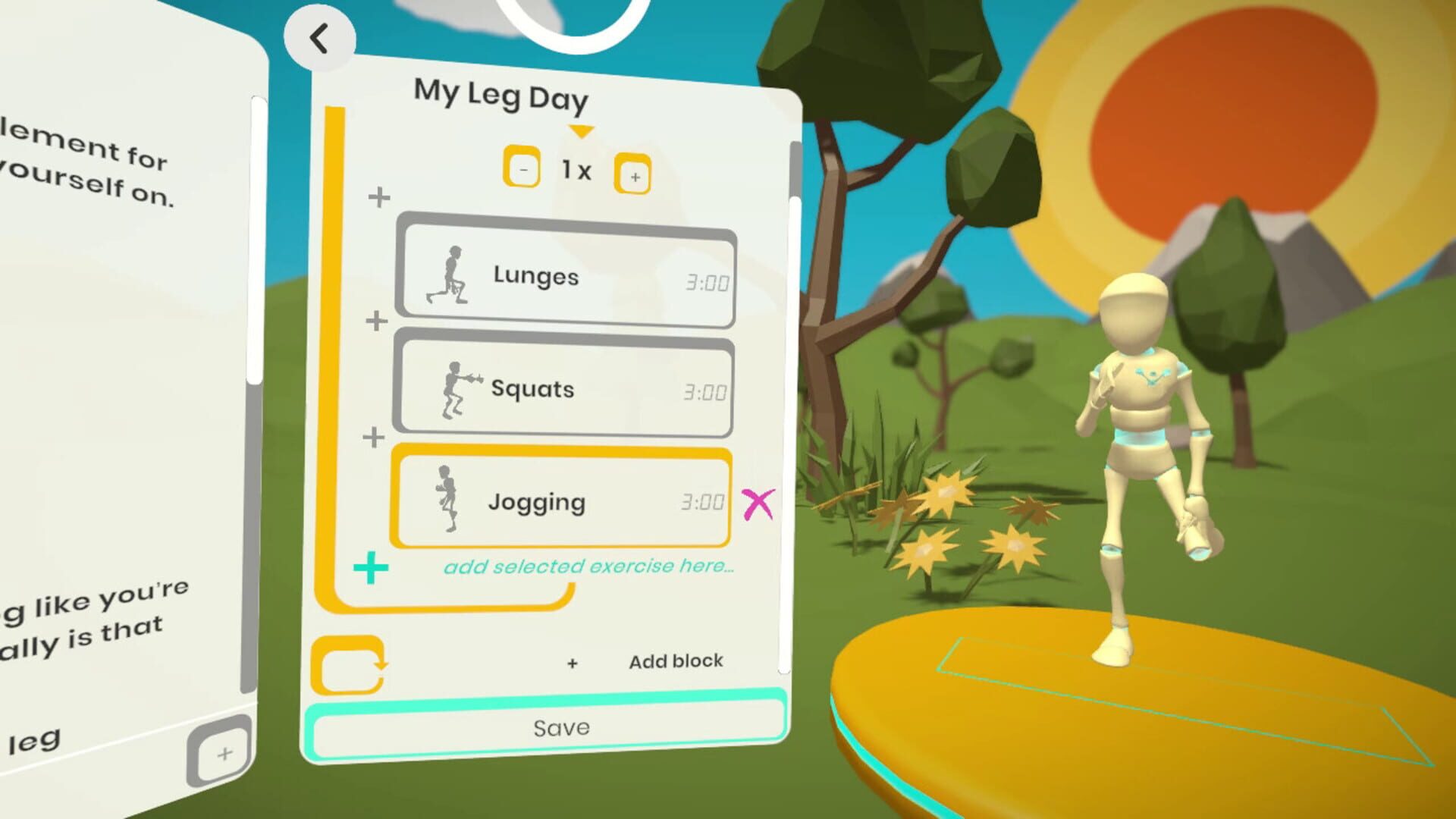 RealFit (VR fitness) screenshot 1