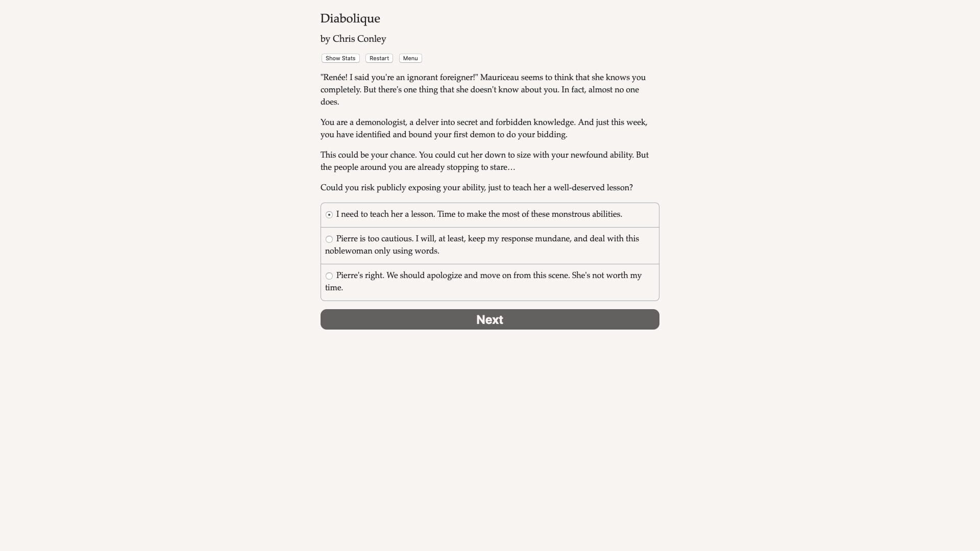 Revolution Diabolique screenshot 1