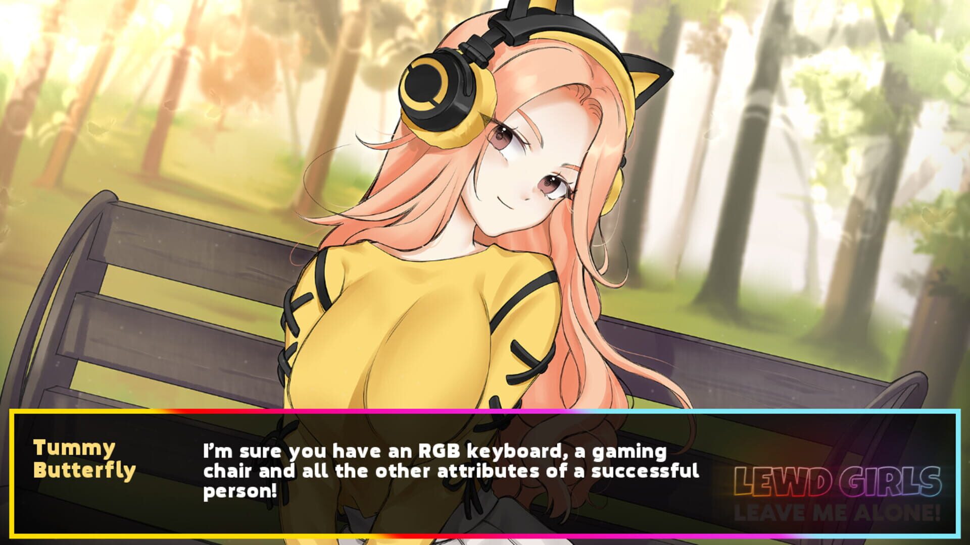 Lewd Girls, Leave Me Alone! I Just Want to Play Video Games and Watch Anime!: Hentai Edition screenshot 1