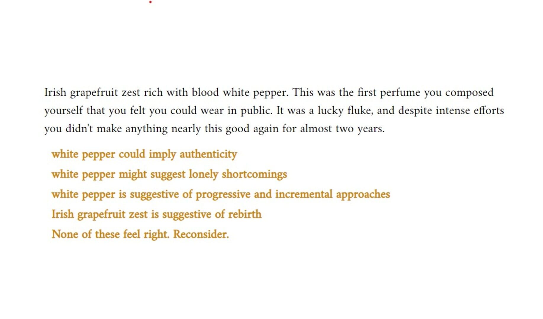 Scents & Semiosis screenshot 1