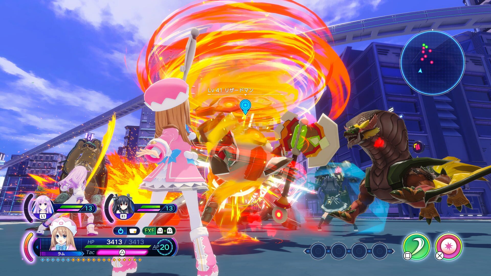 Neptunia: Sisters vs. Sisters screenshot 1