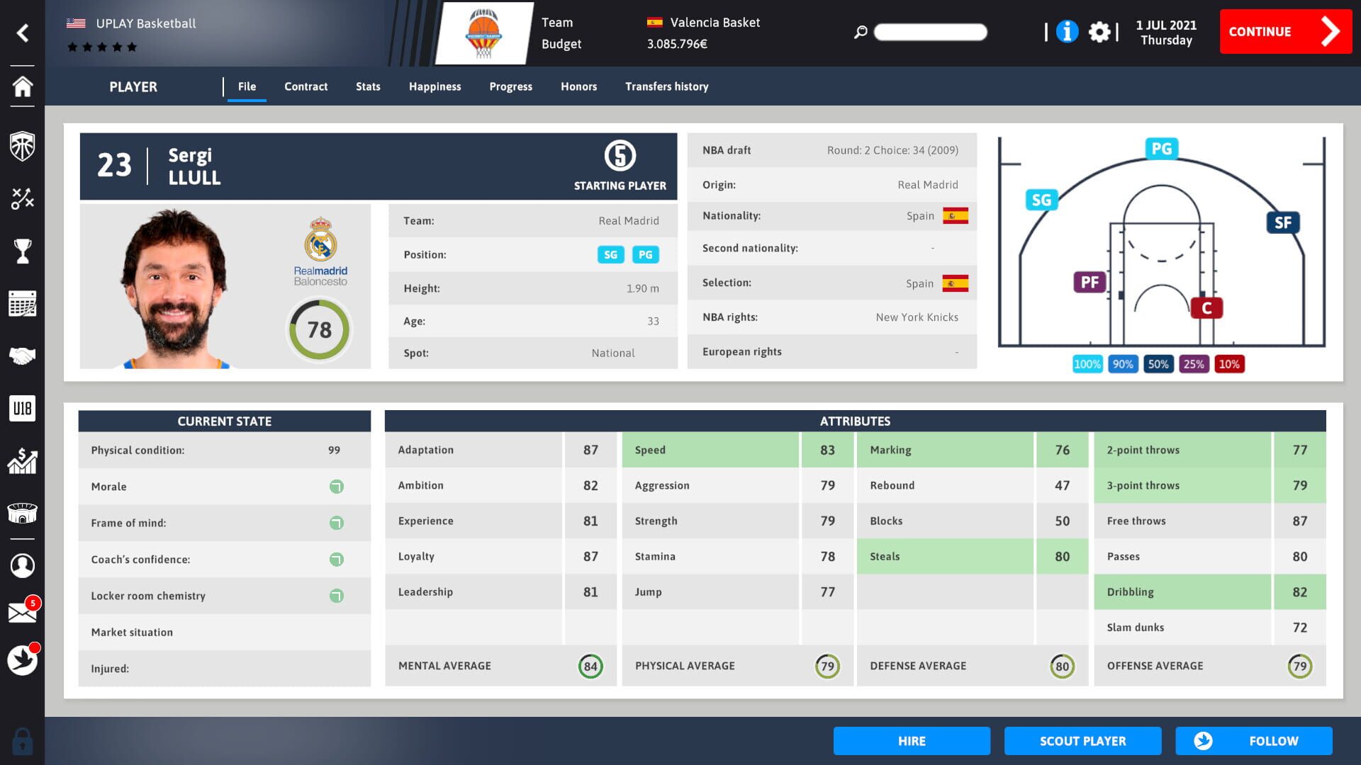 International Basketball Manager 22 screenshot 1