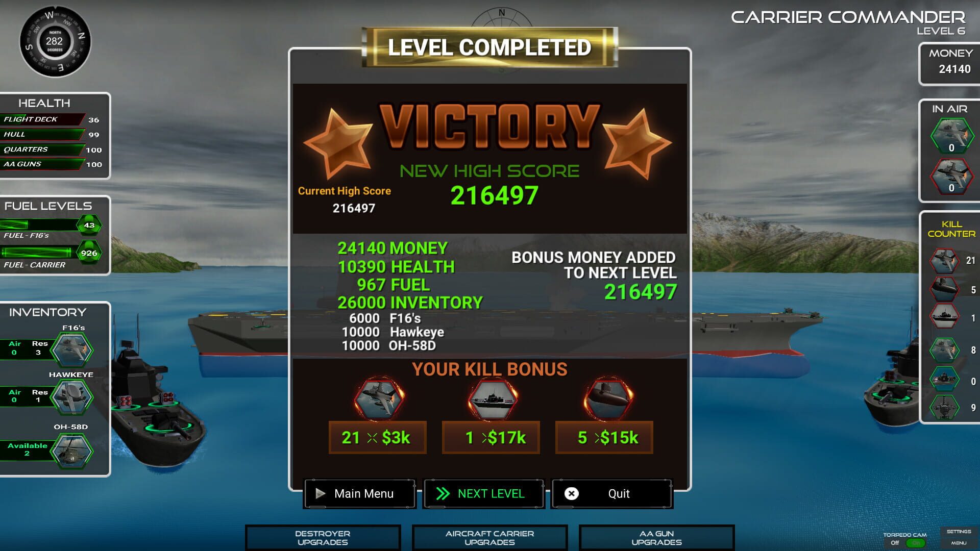 Carrier Commander screenshot 1
