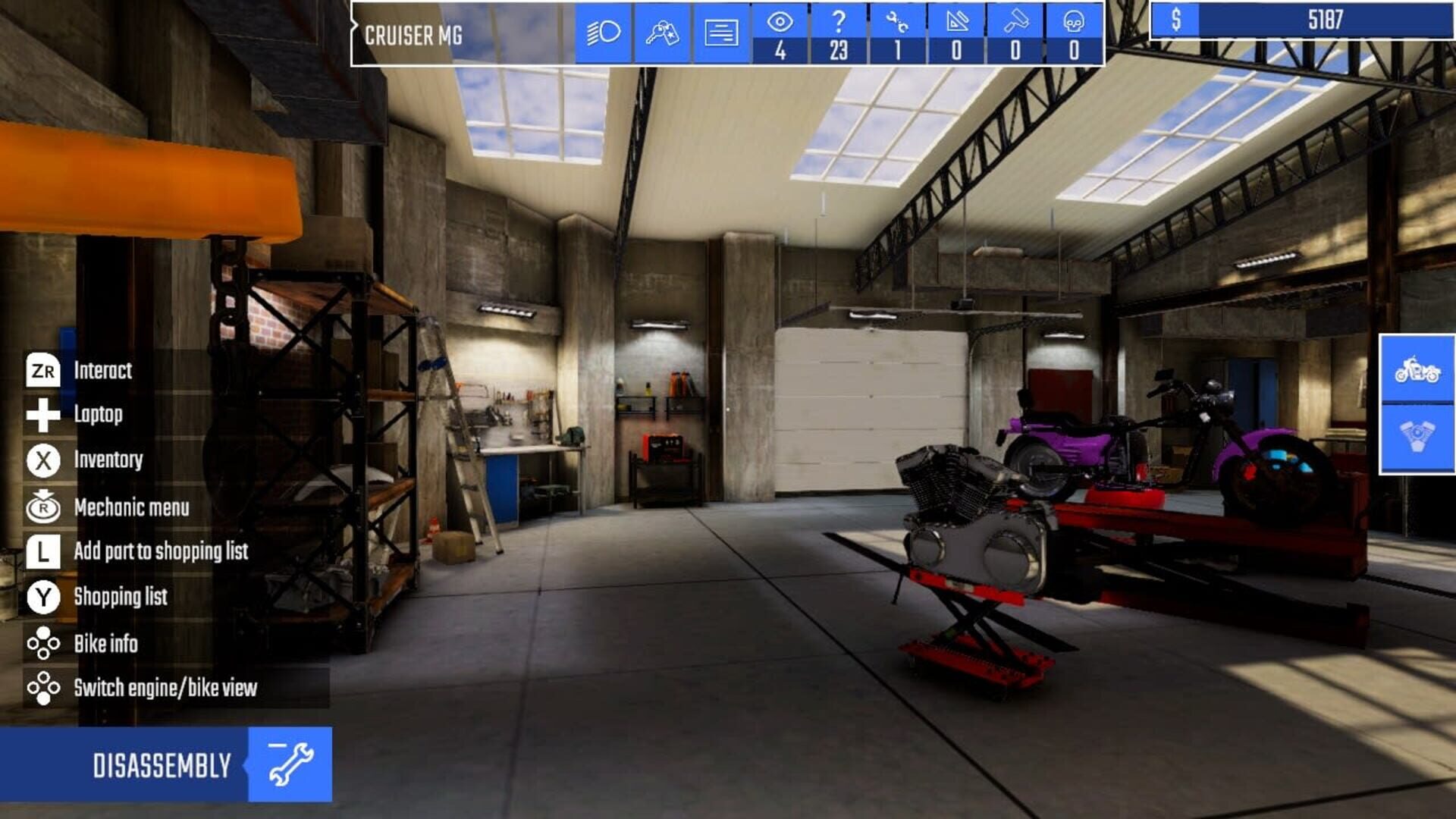 Biker Garage: Mechanic Simulator screenshot 1