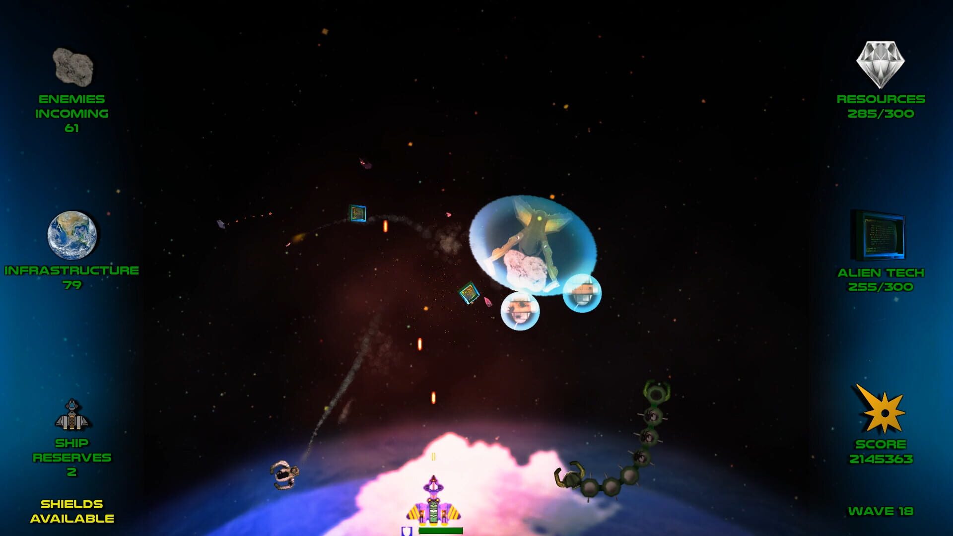 Stop the Saturnians! screenshot 1