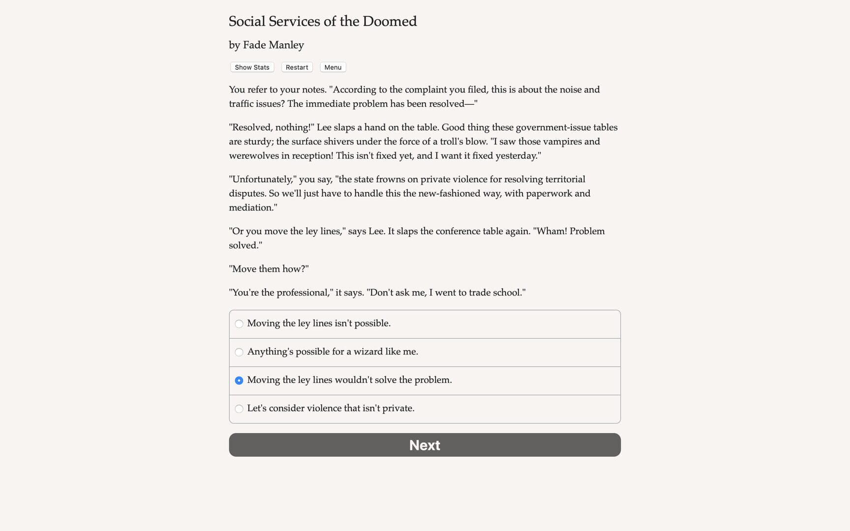 Social Services of the Doomed screenshot 1