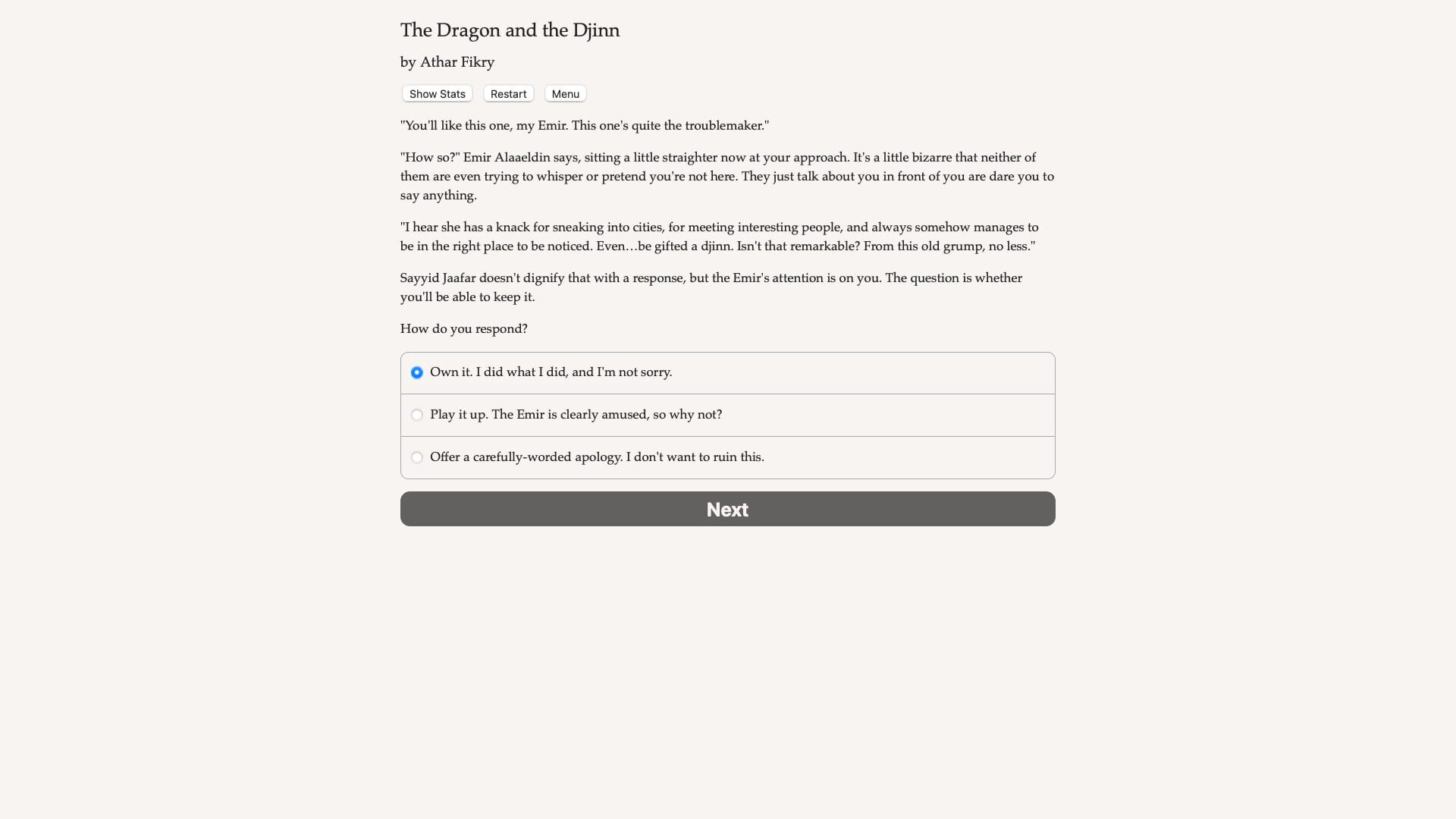 The Dragon and the Djinn screenshot 1