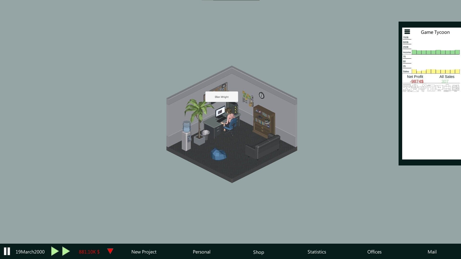 Modern Game Tycoon screenshot 1