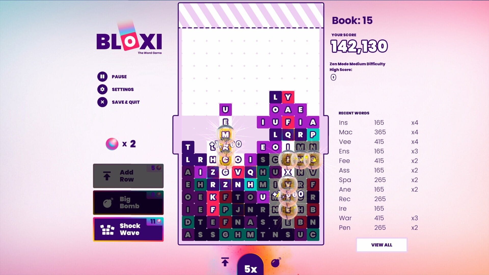 Bloxi: The Word Game screenshot 1
