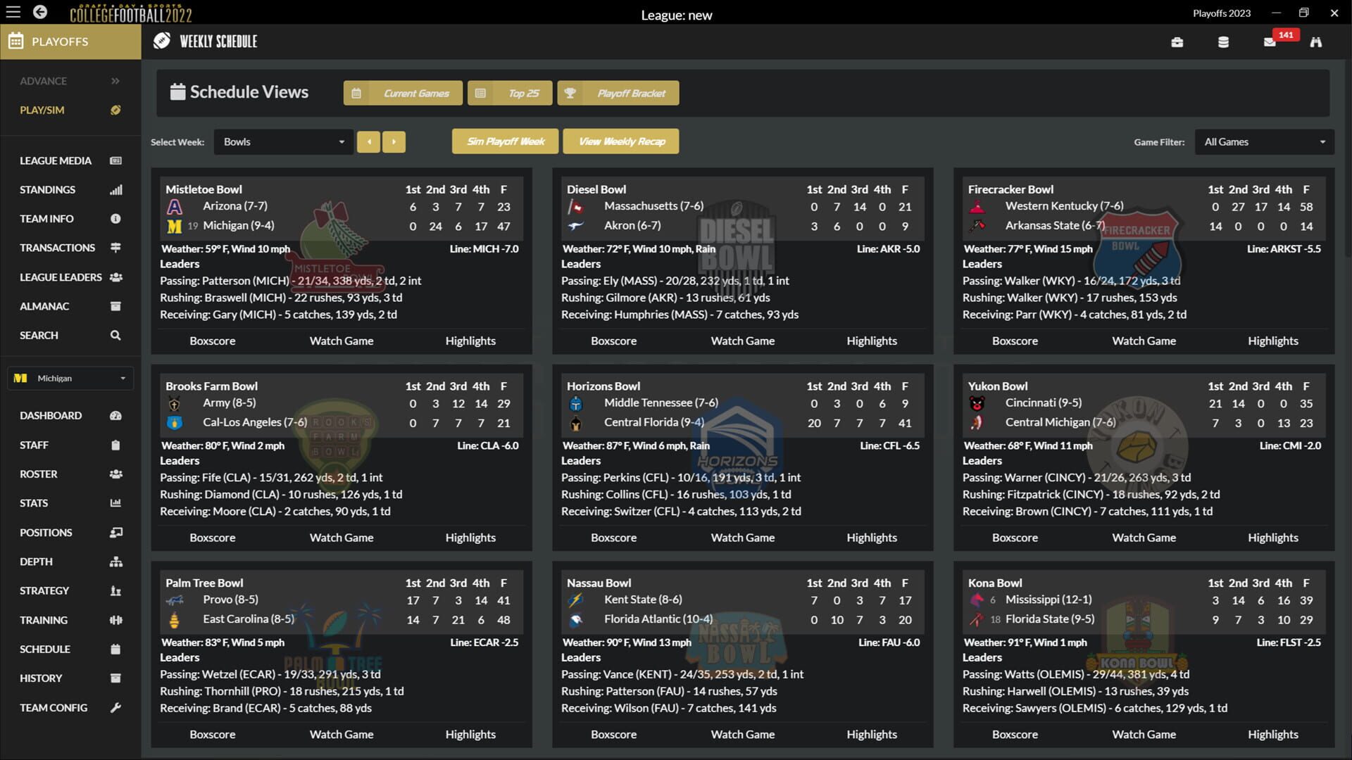 Draft Day Sports: College Football 2022 screenshot 1