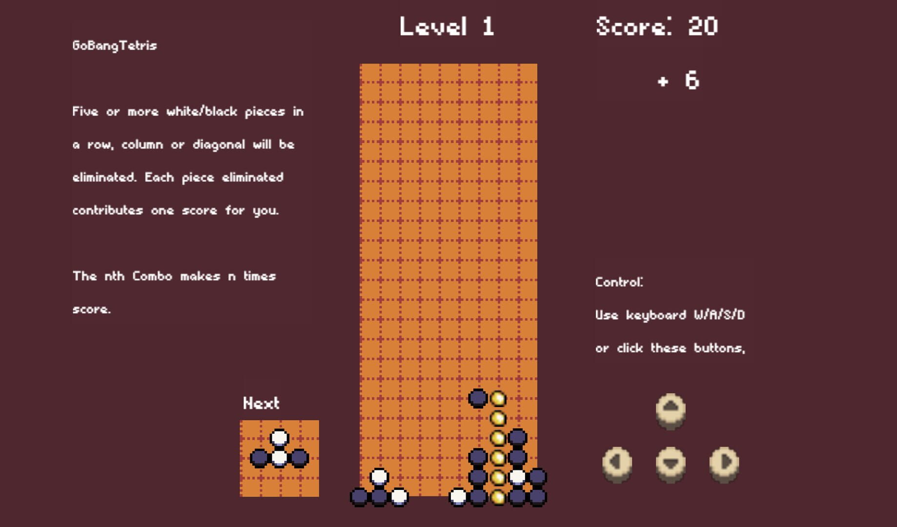 GoBangTetris screenshot 1