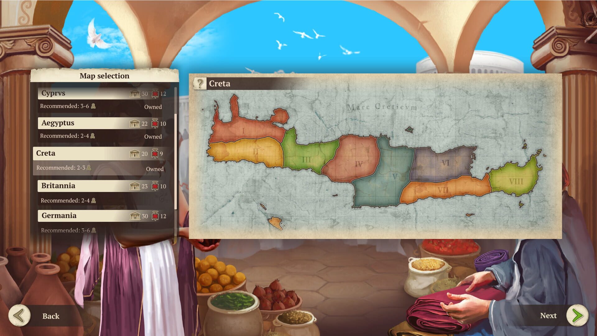 Concordia: Digital Edition - Aegyptus & Creta screenshot 1