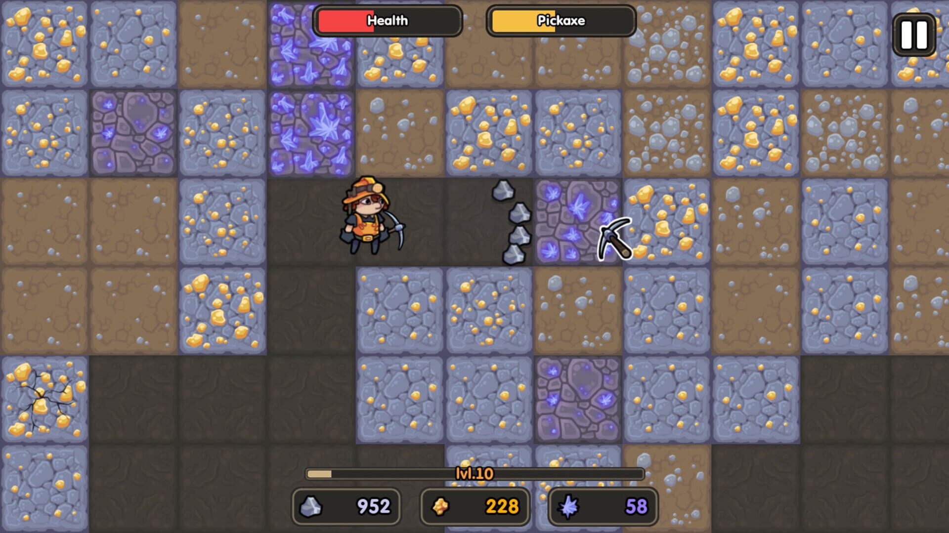 Golden Mine Pickaxe 2: Mummy Tombs screenshot 1